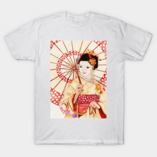 Watercolor - Japanese geisha T-Shirt